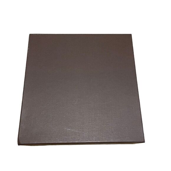 Louis Vuitton Empty Brown Box With Red Ribbon 9x9.5x4.5 Gift Set Card Present - Picture 5 of 10